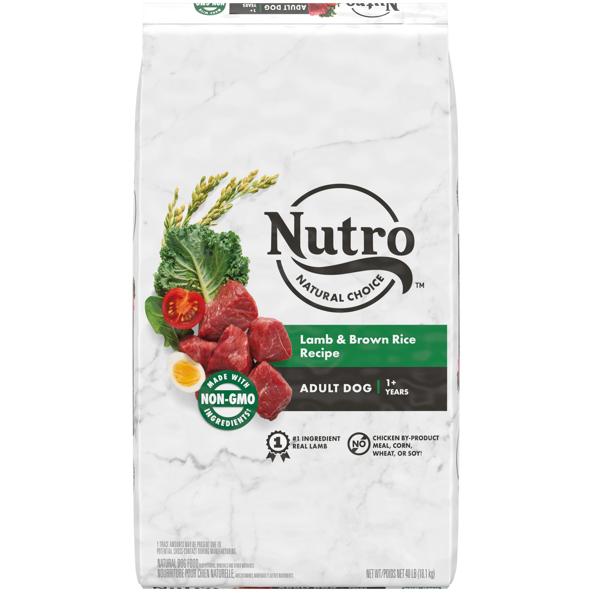 Nutro Natural Choice Lamb  Brown Rice Recipe Adult Dry Dog Food， 40 lbs.