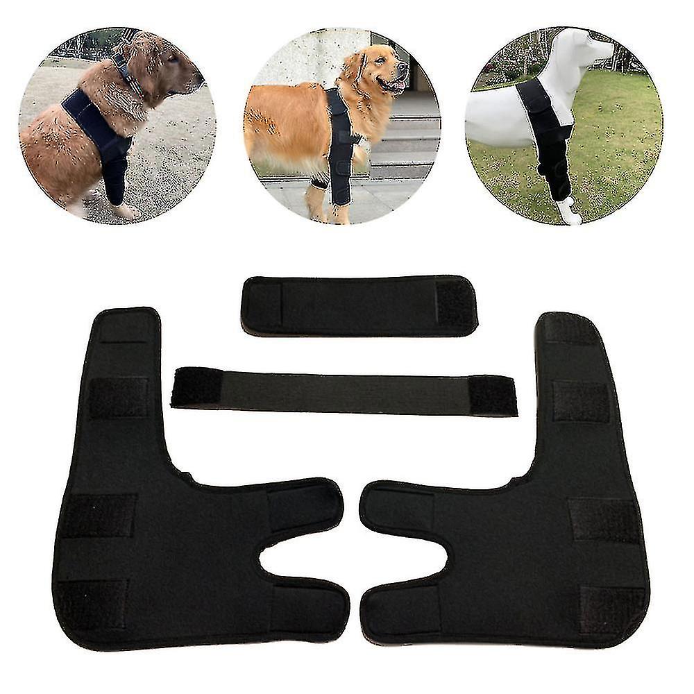 Dog Front Leg Hock Braces Elbow Protector Canine Wrap Protects Wounds Heal And Sprains Support L