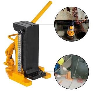 VEVOR Toe Jack Lift Hydraulic Machine 5-Ton to 10-Ton Air Hydraulic Toe Jack Proprietary Heat-Treated Steel Yellow QJD10T00000000001V0