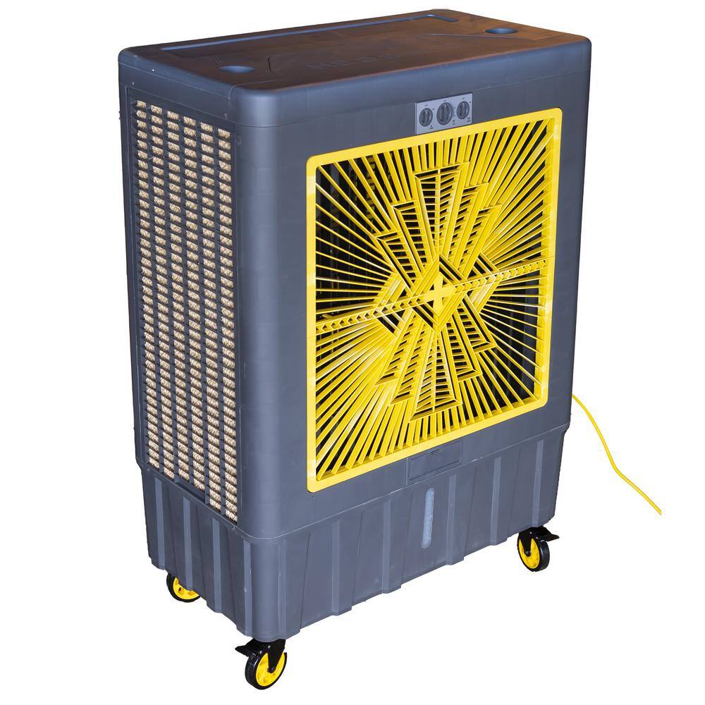 Hessaire Hi-Viz Series 11000 CFM 3-Speed Portable Evaporative Cooler (Swamp Cooler) for 3000 sq. ft. M350