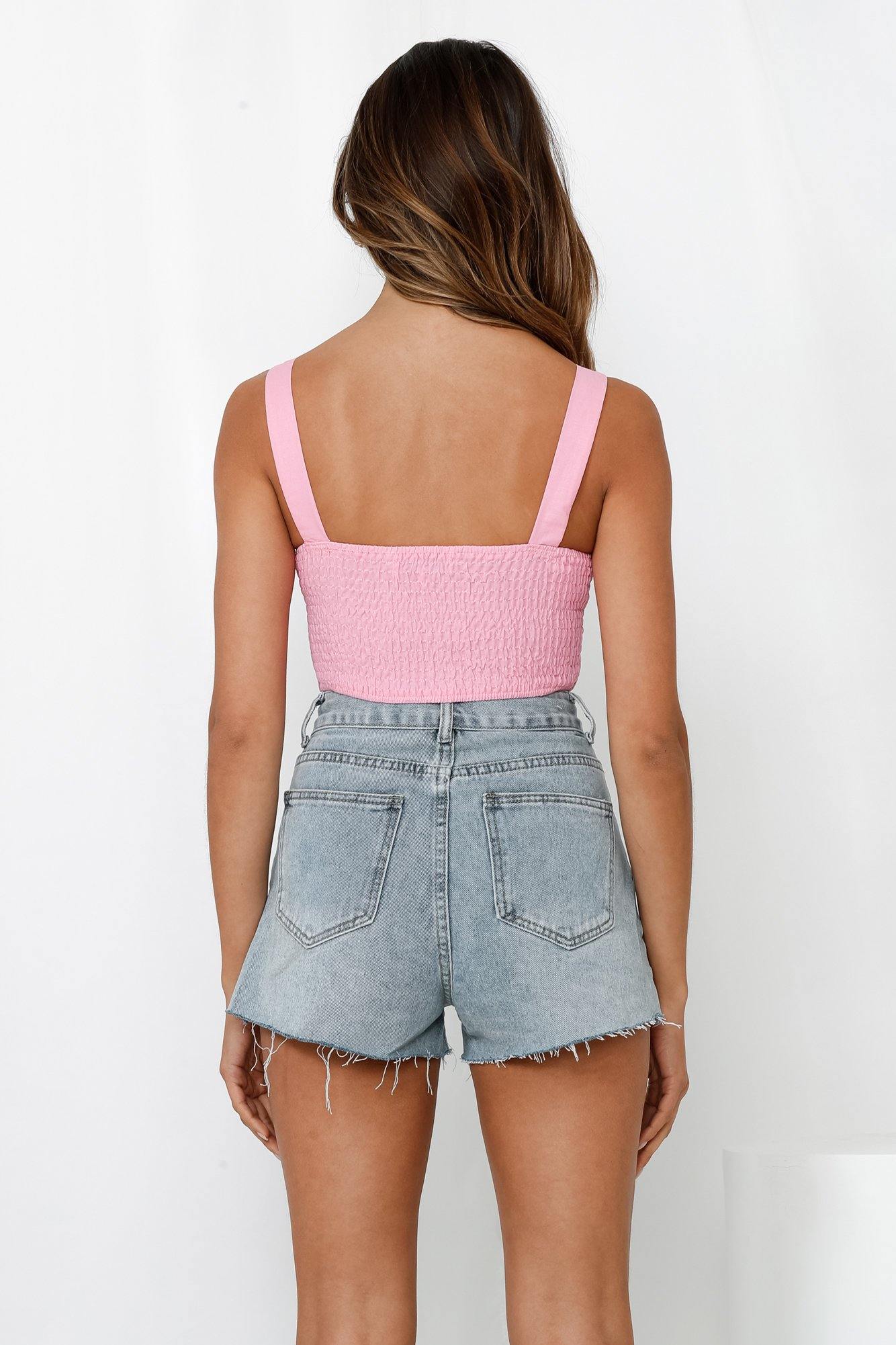 Got You Dreaming Crop Top Hot Pink