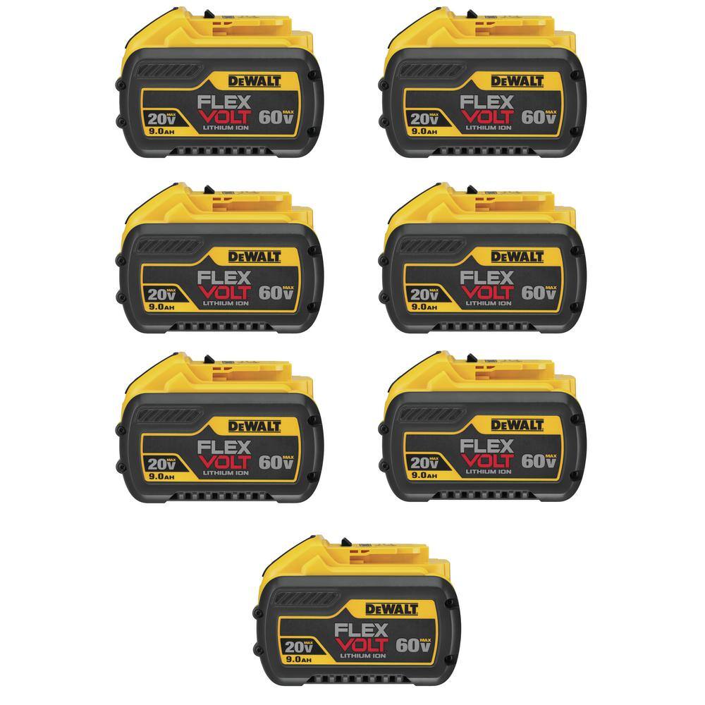 DW FLEXVOLT 20V60V MAX Lithium-Ion 9.0Ah Battery Pack (7-Pack) DCB609-7