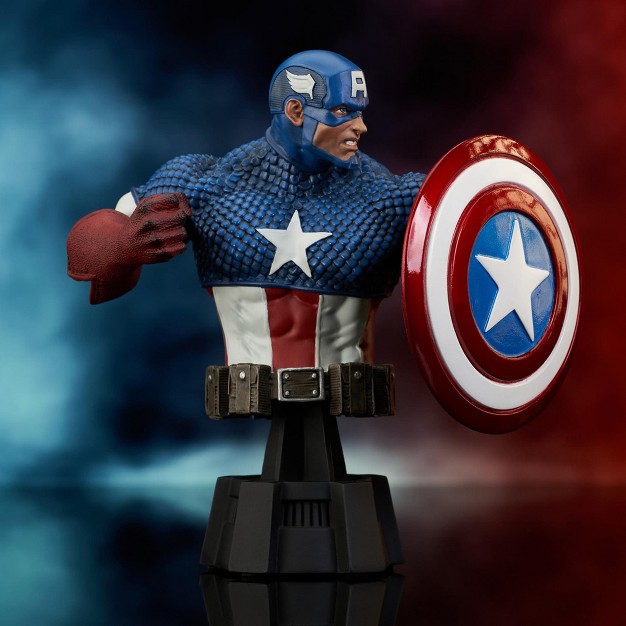 Diamond Select Marvel Captain America 6 Inch Resin Bust