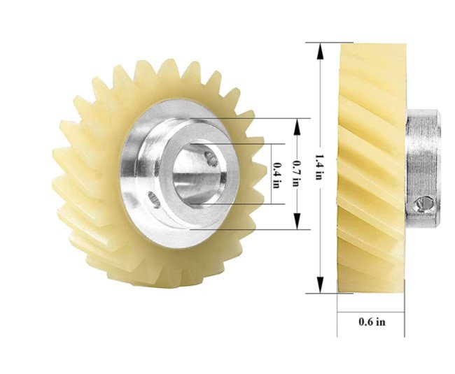 Mixer Worm Gear Replacement Part   Fit for KitchenAid Mixers-Replaces 4162897 4169830 AP4295669