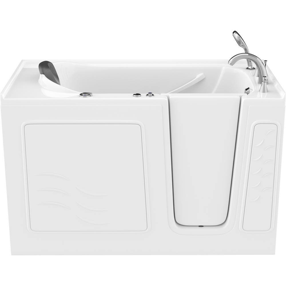 Universal Tubs Safe Premier 59 in. Right Drain Walk-in Whirlpool Bathtub in White HD3060WIRWH-CP