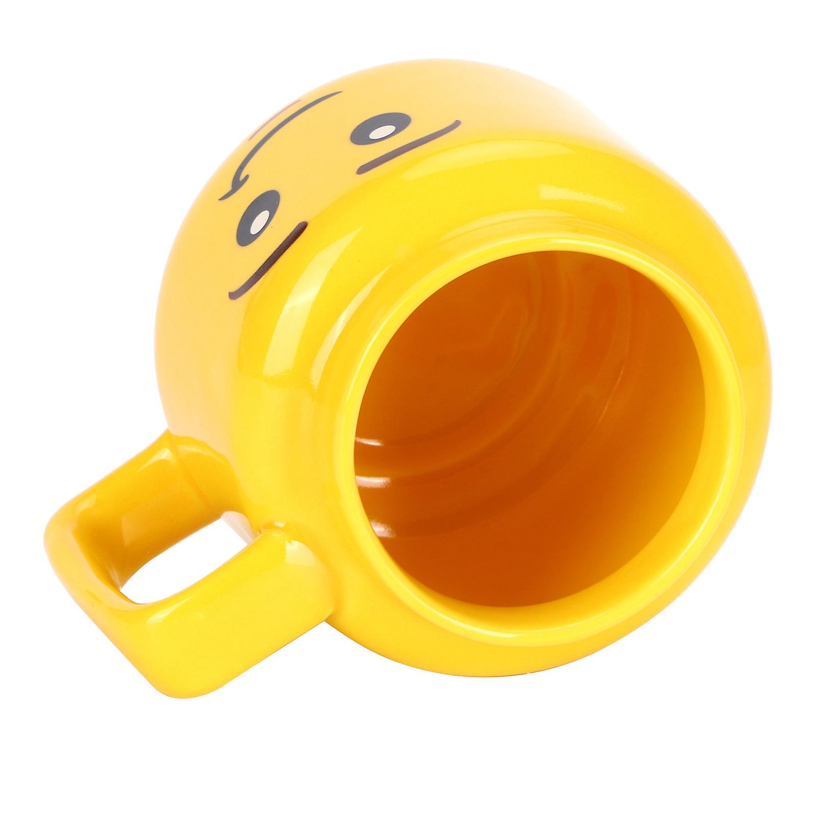 Ceramic Cup Yellow Cartoon Water Cup 300ml Coffee Milk Tea Mug Gift for Home Office