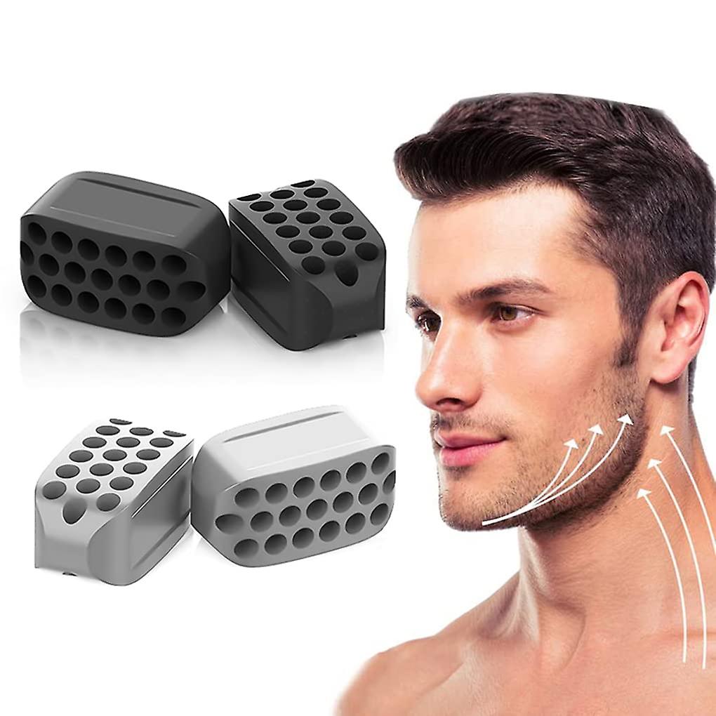 Jawline Exerciser， 4 Pack Of Jaw Exerciser For Men And Women， Facial Exerciser Make Your Face Contour Clearer， Skin Firmer， Help You Younger And Healt