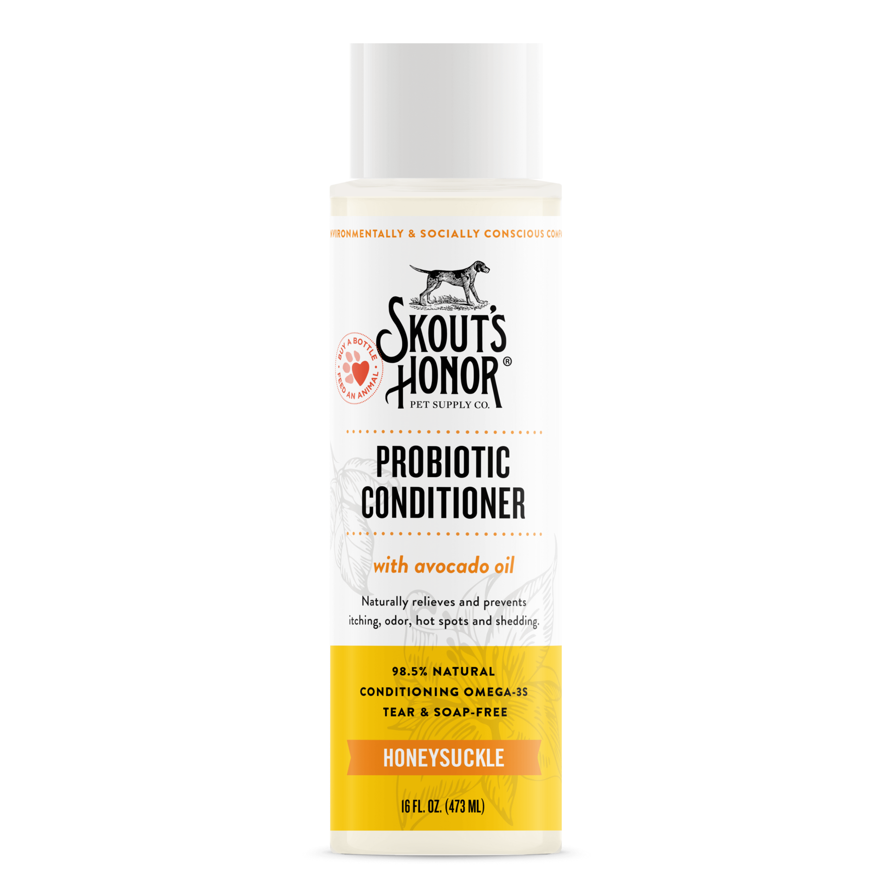 Skouts Honor Probiotic Conditioner Honeysuckle For Dogs  Cats