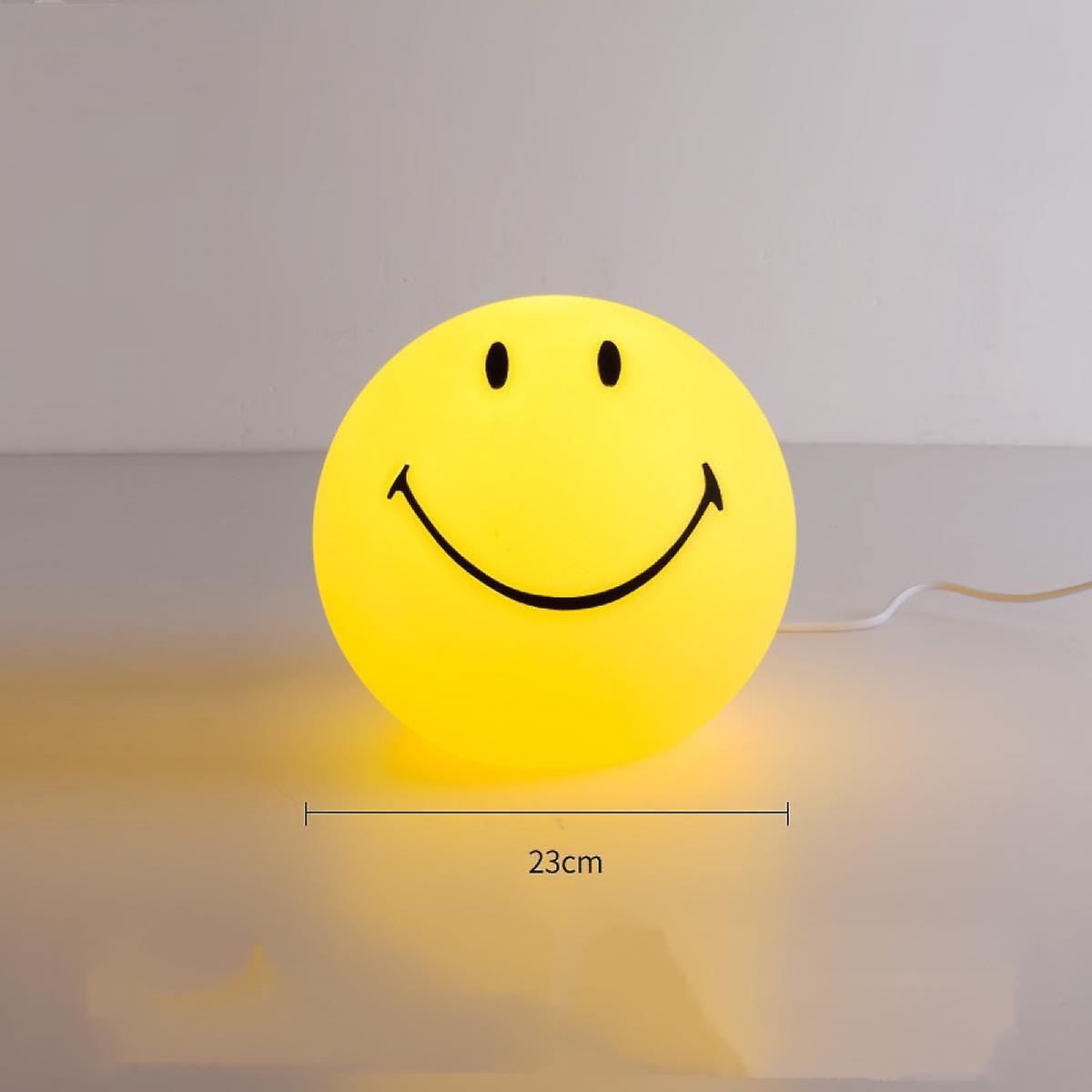 Led Children Night Light Yellow Smiling Face Lamp Dimmable Kids Bedside Lamp Baby Mood Lamp， Usb Rechargeable Table Lamp