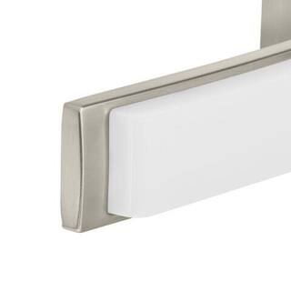 Hampton Bay Collier Heights 24 in. Brushed Nickel Curved Selectable LED Vanity Light Bar Flush Mount wNight Light Feature (4-Pack) 537999030-4PK