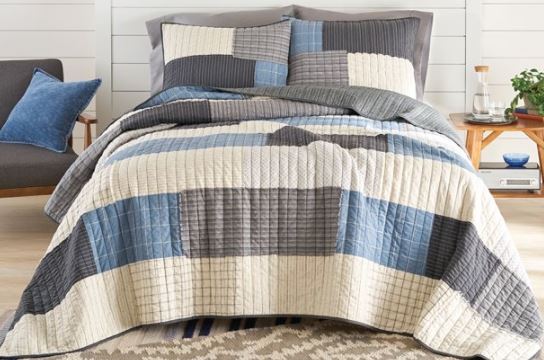 Better Homes and Gardens Pieced Patchwork Standard Sham (2 Count)