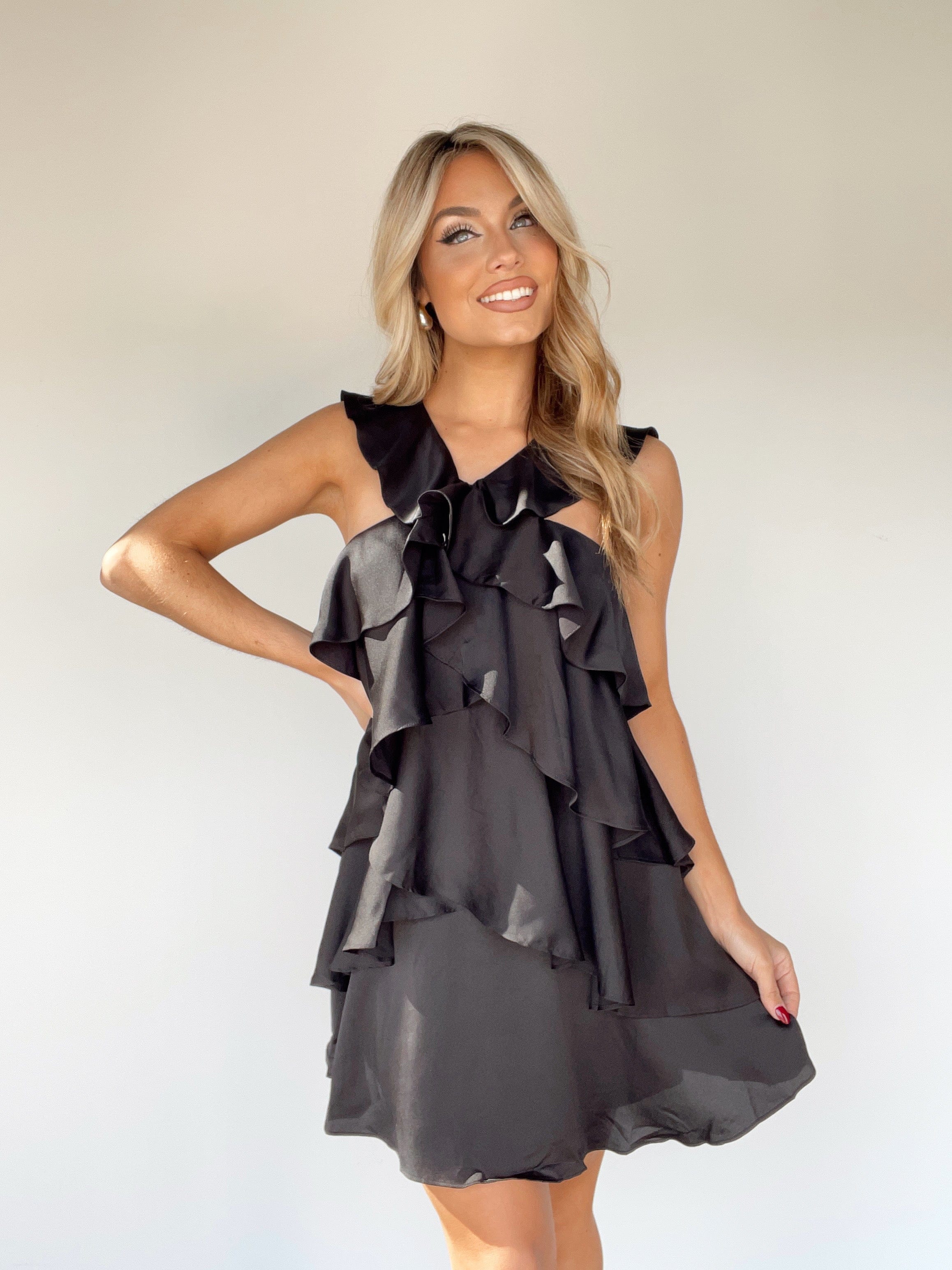Ruffled Mini Dress