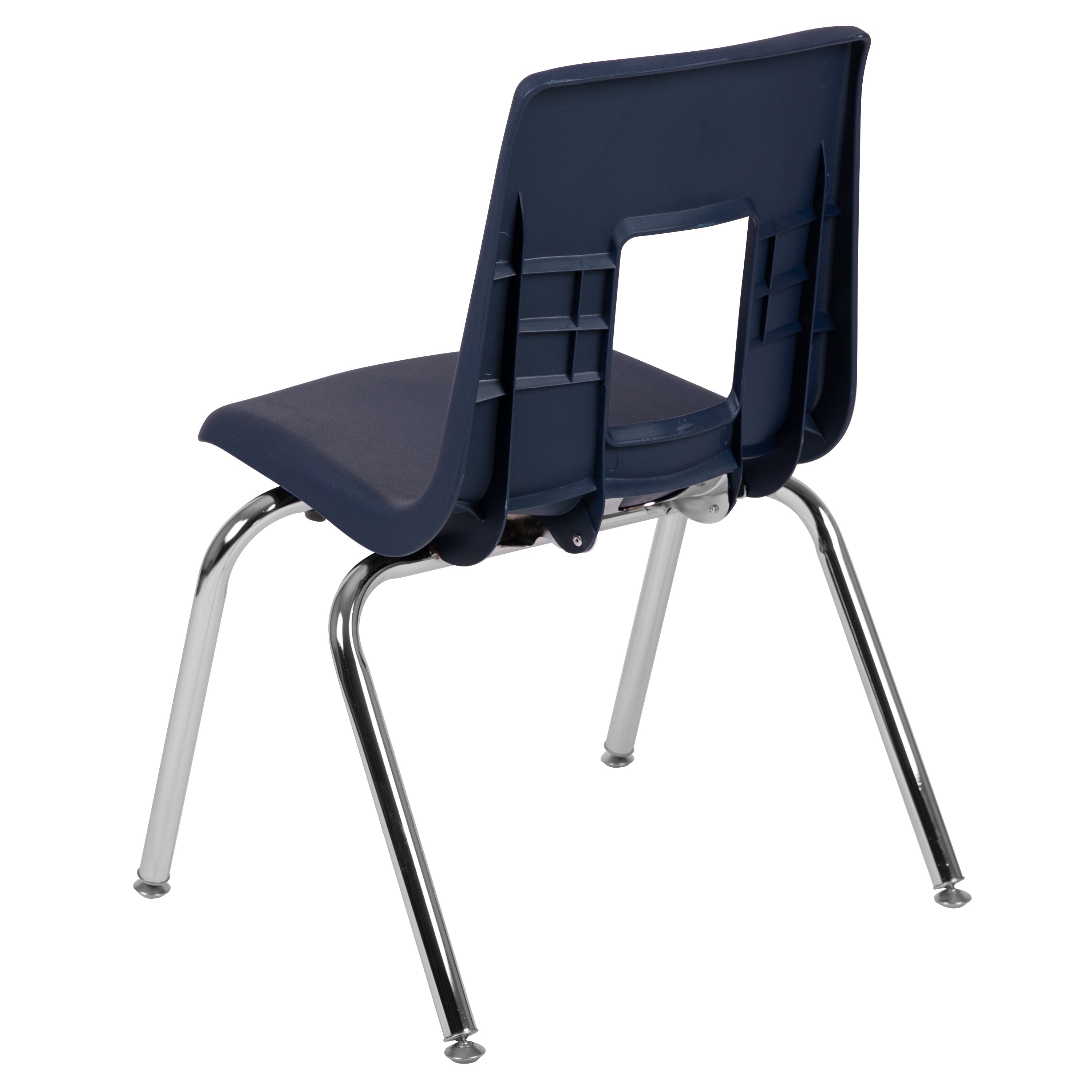 Emma + Oliver Navy Student Stack School Chair - 16-inch