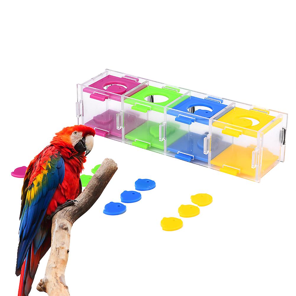 Colorful Parrot Toys Interesting Birds Intelligence Training Interactive Playing Puzzle Toy