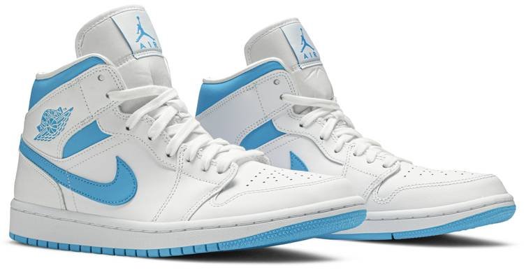 Wmns Air Jordan 1 Mid 'UNC' BQ6472-114