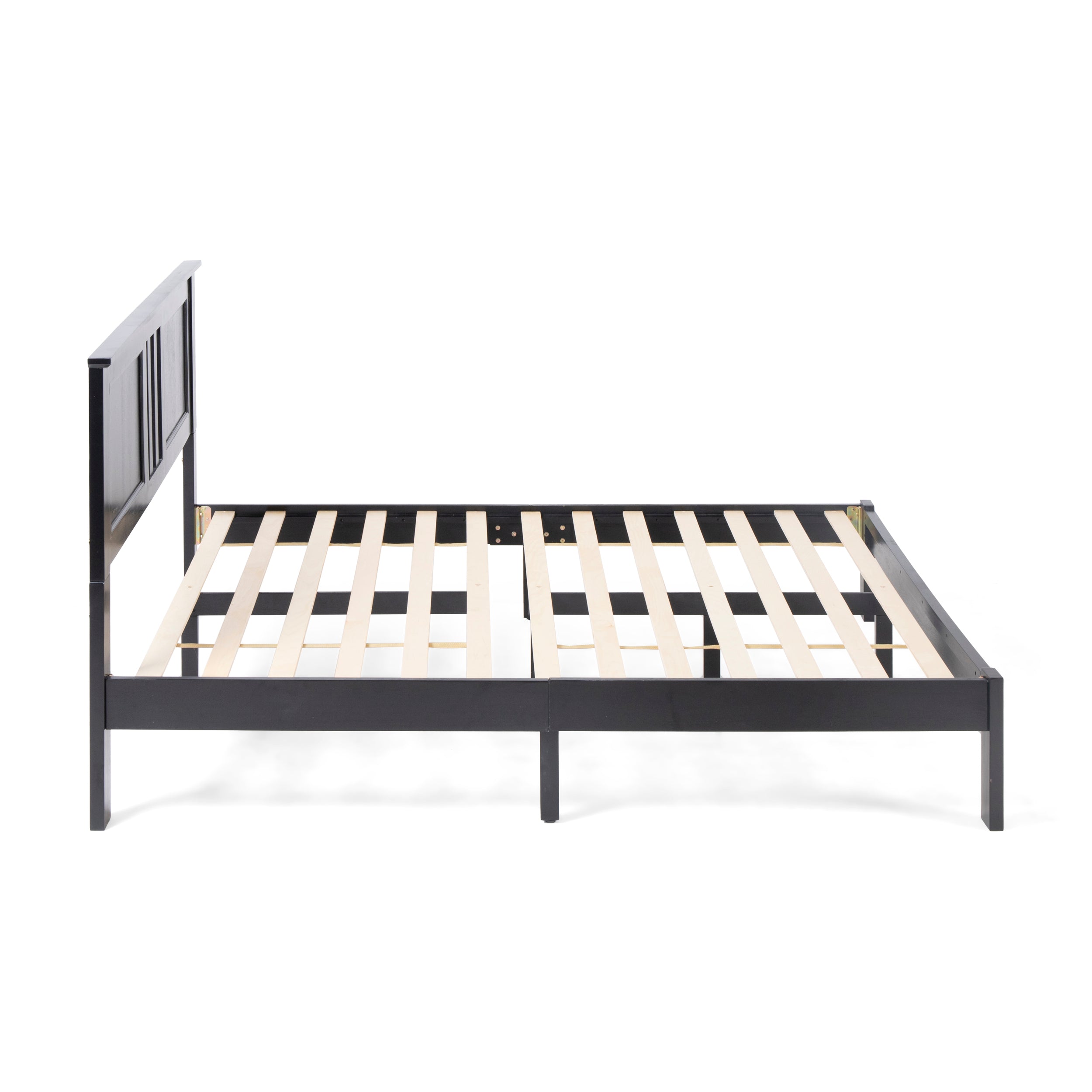 Kashtyn Modern Farmhouse Acacia Wood Queen Bed Platform