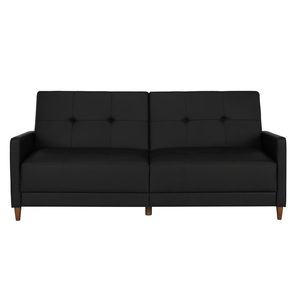 DHP Andora Faux Leather Coil Futon