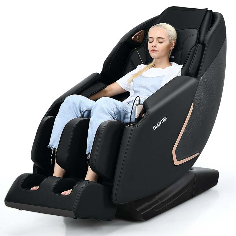 Assembly-Free SL Track Full Body Zero Gravity Massage Chair Recliner with Back Heater