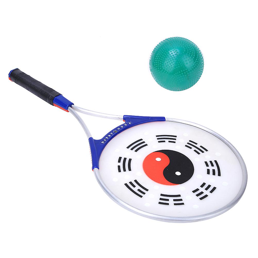 Aluminium Alloy Handle Silicone Face Elderly Exercise Fitness Tai Chi Soft Strength Racket With Ballsoft Strength Racket