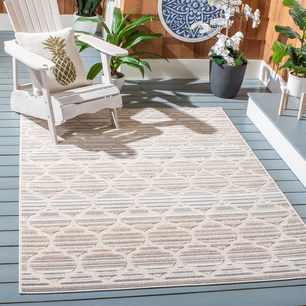 SAFAVIEH Cabana Nilgun Indoor/ Outdoor Waterproof Patio Trellis Rug