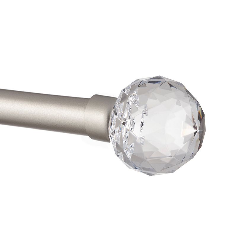 Exclusive Home Crystal Ball 1-in. Curtain Rod