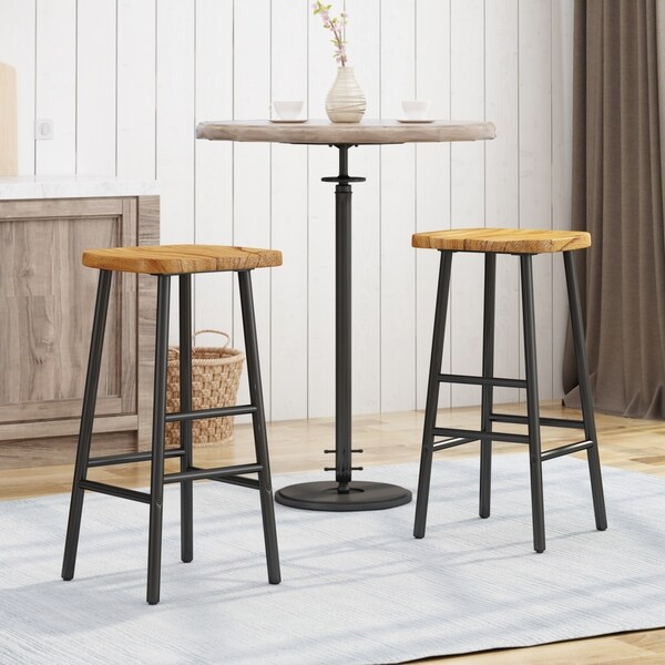 Merlyne Pine Bar Stools (Set of 2) by Christopher Knight Home