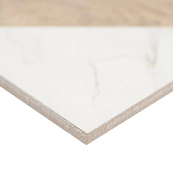 MSI Marble Wood White 10 in. x 10 in. Matte Porcelain Floor and Wall Tile (13.44 sq. ft.Case) NHDMARWOO10X10