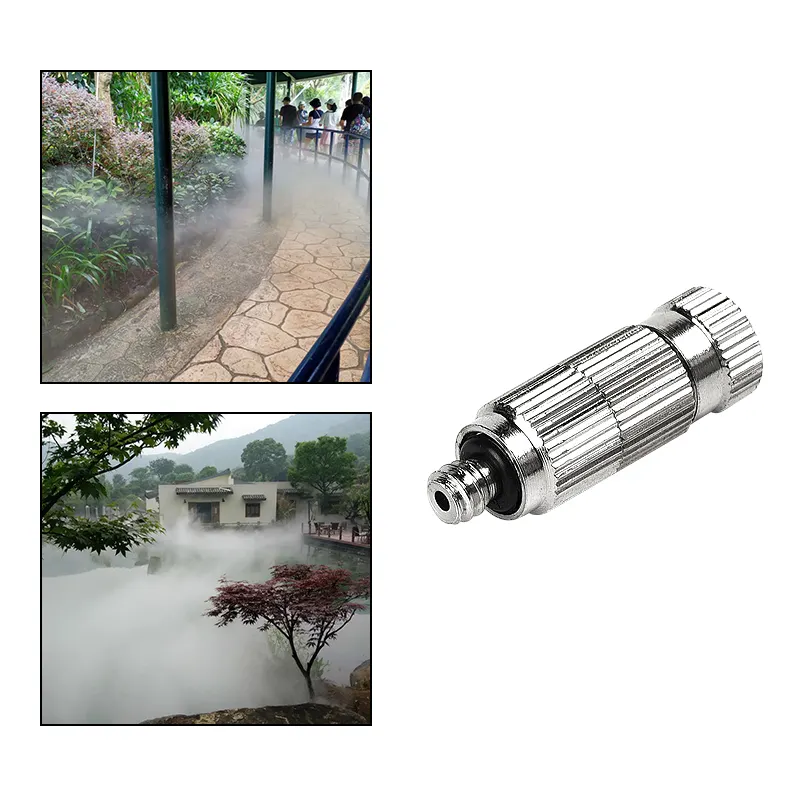 Mist cooling sprayer High Pressure Brass Water Misting Nozzle Brass nozzle with filter water mister