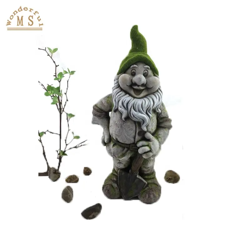 Garden Light standing Design Resin Garden Dwarf Figure  Spring Garden Decoration gnome Solar Light Garden Landscape dwarf statue