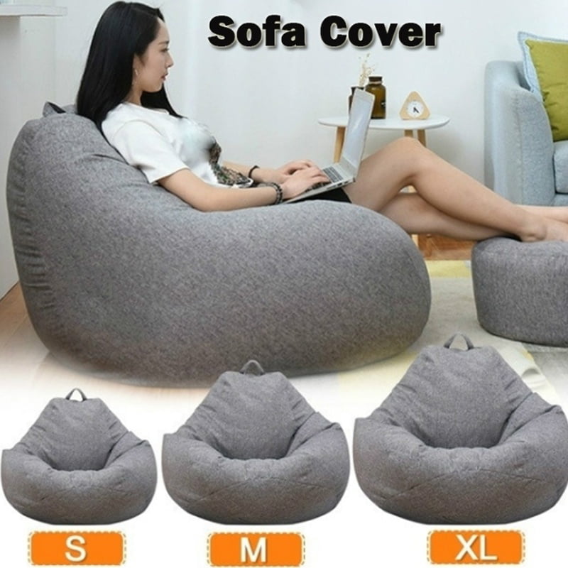 Willstar Fashion Large Bean Bag Sofa Cover Lounger Chair Sofa Ottoman Seat Living Room Furniture Cover