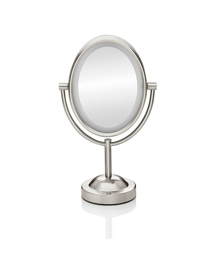 Conair Double-Sided Lighted Oval Mirror