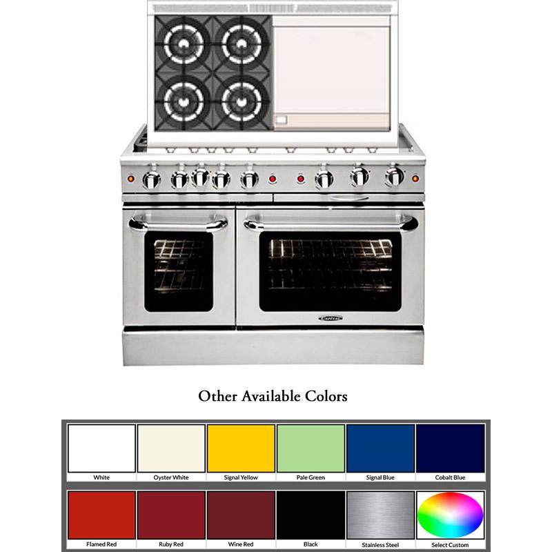 Capital 48-inch Freestanding Gas Range MCOR484GG-N