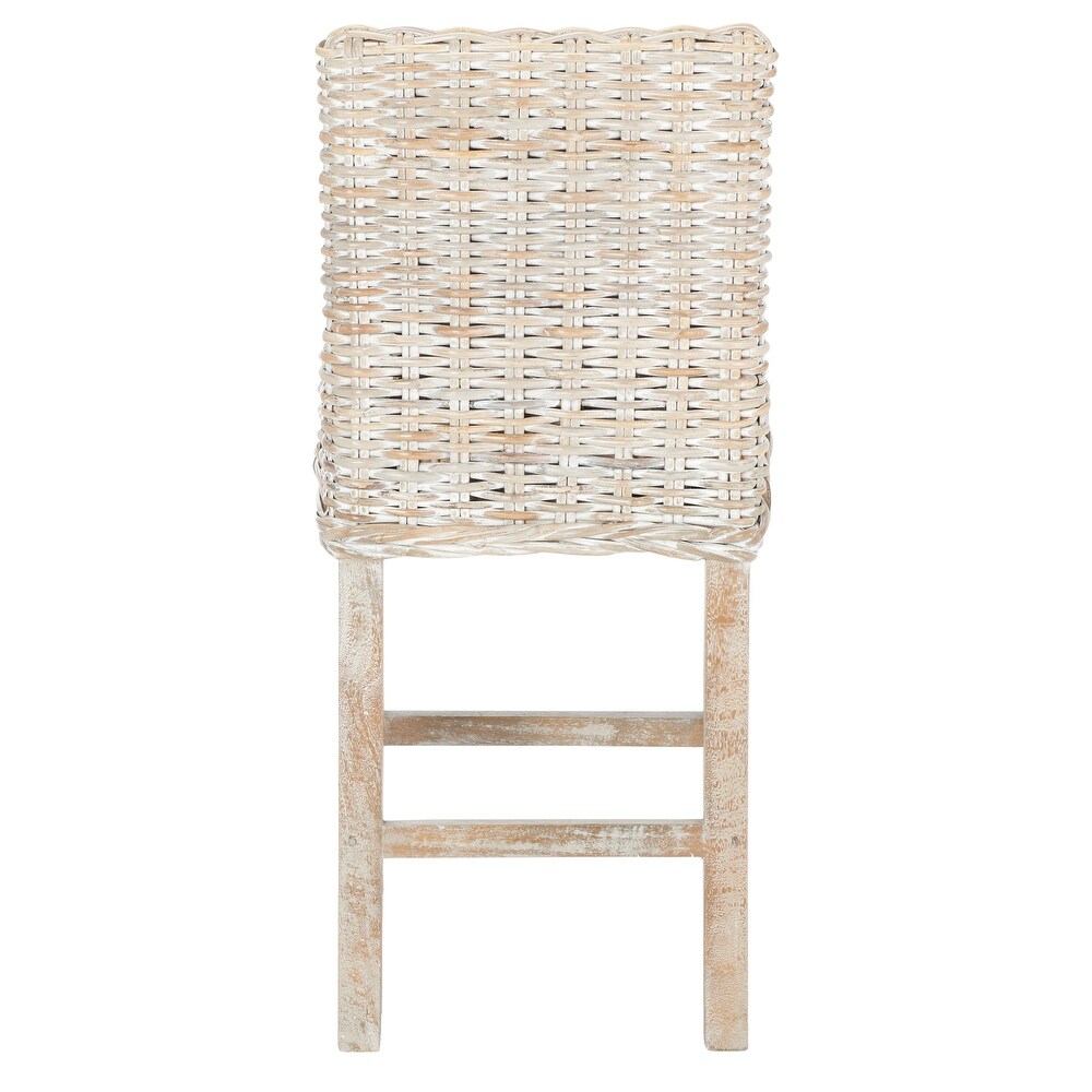 SAFAVIEH Tobie Rattan 23.6 inch Counter Stool