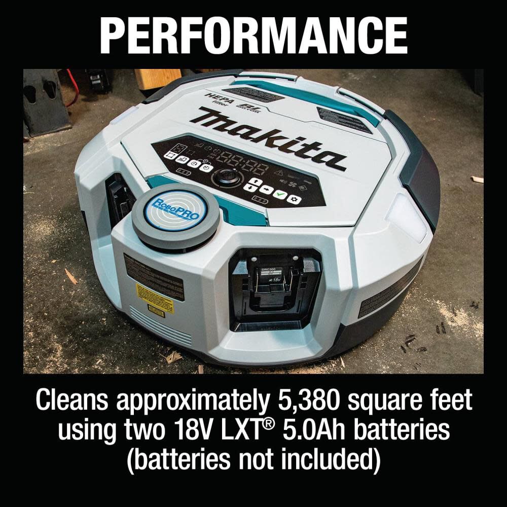 Makita 18V X2 LXT Smart Robotic HEPA Vacuum Bare Tool DRC300Z from Makita