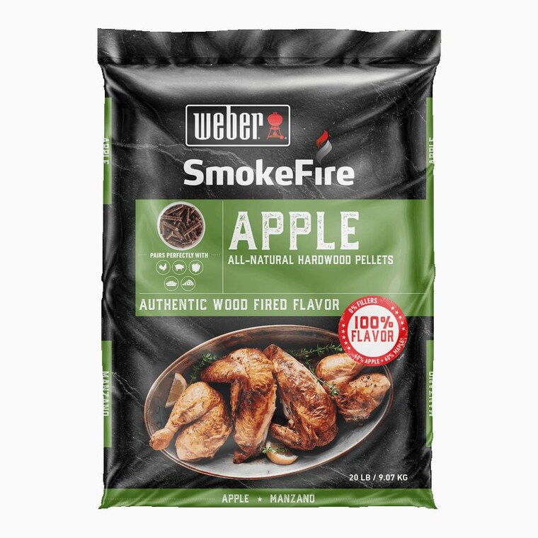 Weber 190004 SmokeFire Apple All-Natural Hardwood Pellets