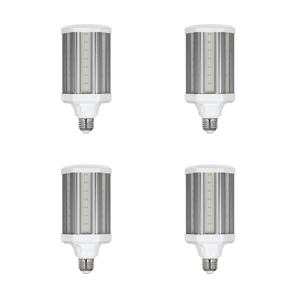 Feit Electric 300-Watt Equivalent Corn Cob High Lumen Daylight (5000K) HID Utility LED Light Bulb (4-Pack) C40005KLEDG2HDRP4