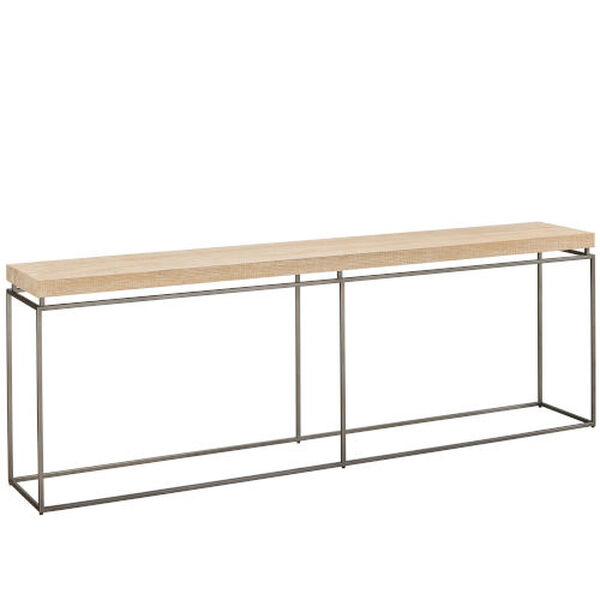 Watts Rustic Natural Oak and Black Console Table