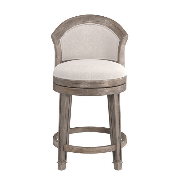 Hillsdale Furniture Monae Wood Upholstered Swivel Stool