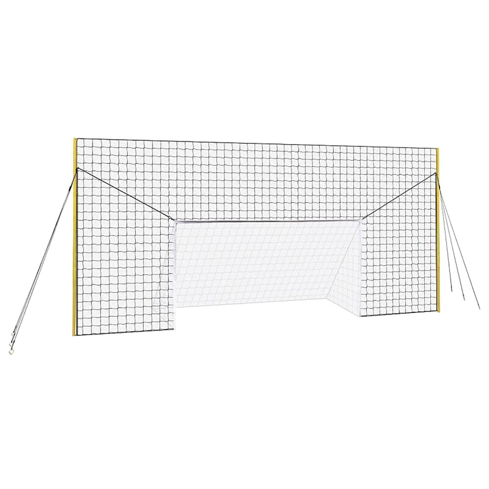 Open Goaaal JX-OGFJ3 Soccer Practice Net Rebounder Backstop with Goal， Junior