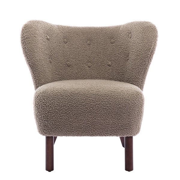 Modern Design Wingback Chairs with Solid Wood Legs