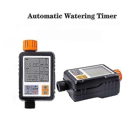 Automatic Watering Controller and Timer Automatic Watering Timer Big Screen Smart Irrigation - Black