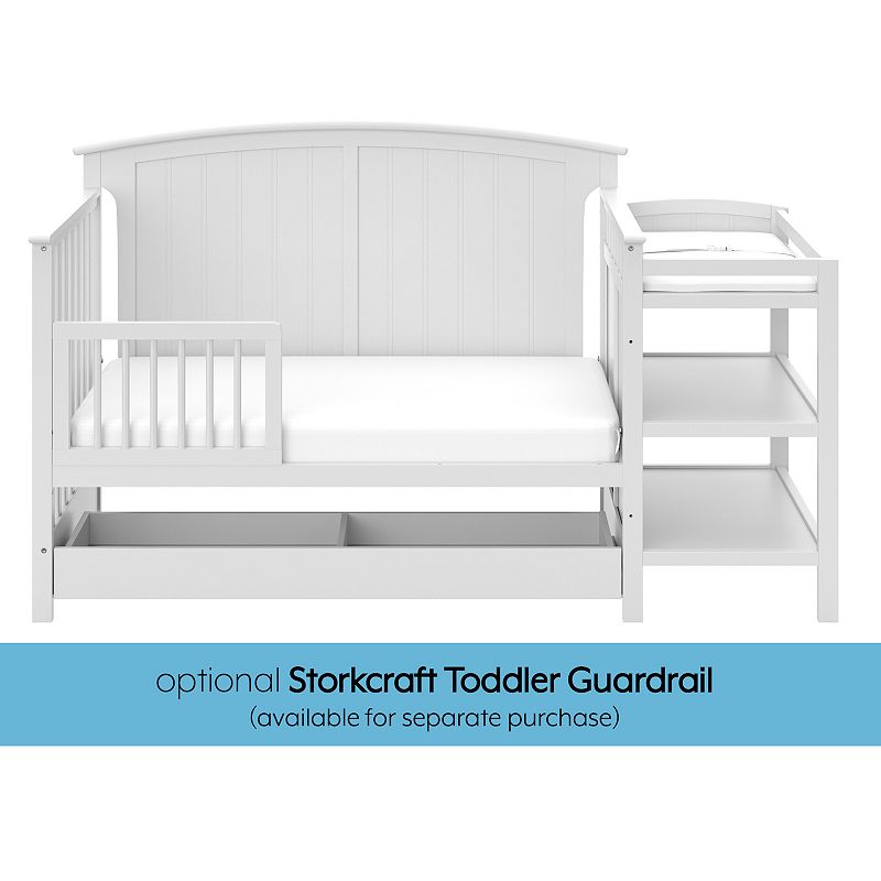 Storkcraft Steveston 4-in-1 Convertible Crib and Changer with Drawer