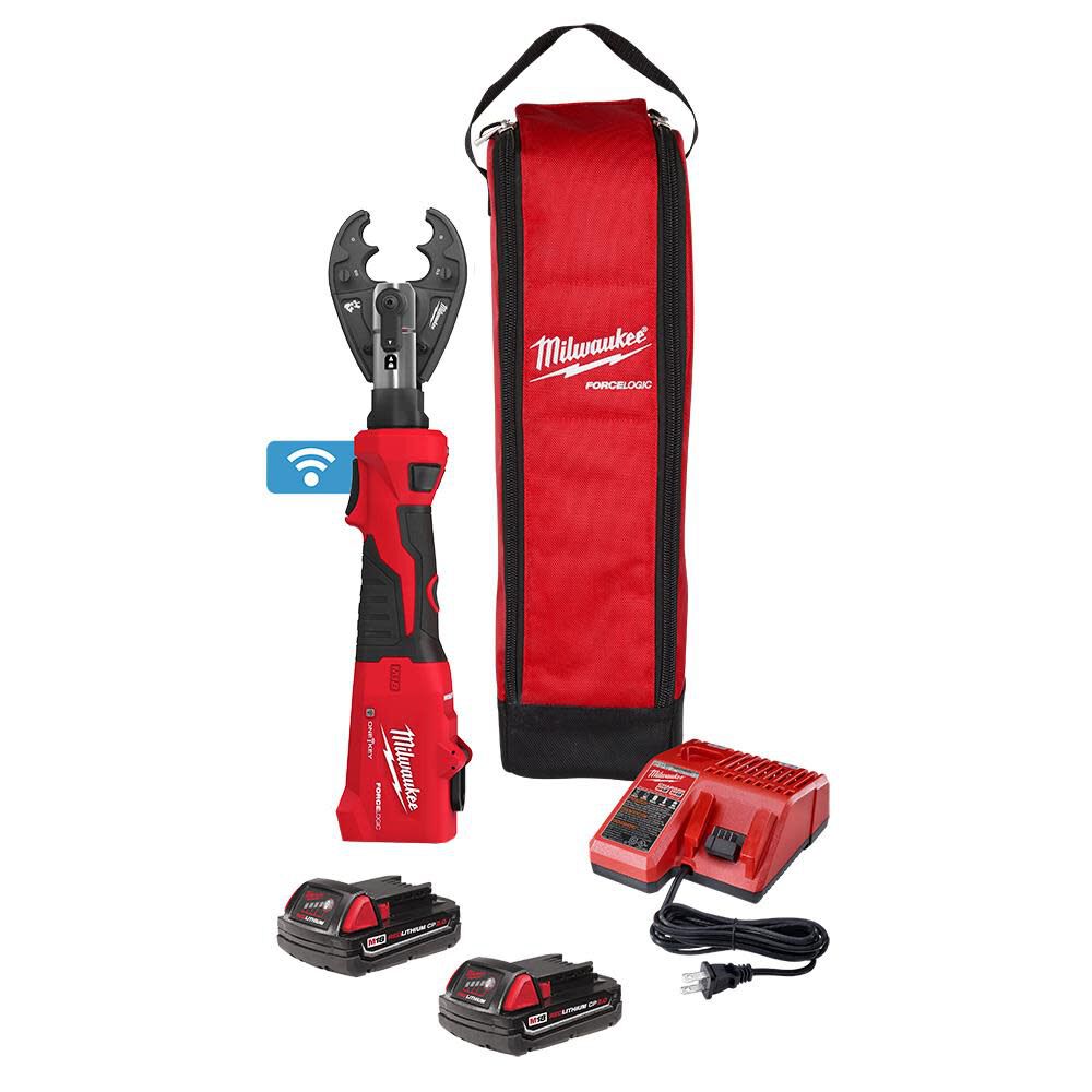 Milwaukee M18 FORCE LOGIC 6T Linear Utility Crimper Kit with O-D3 Jaw 2978-22O from Milwaukee