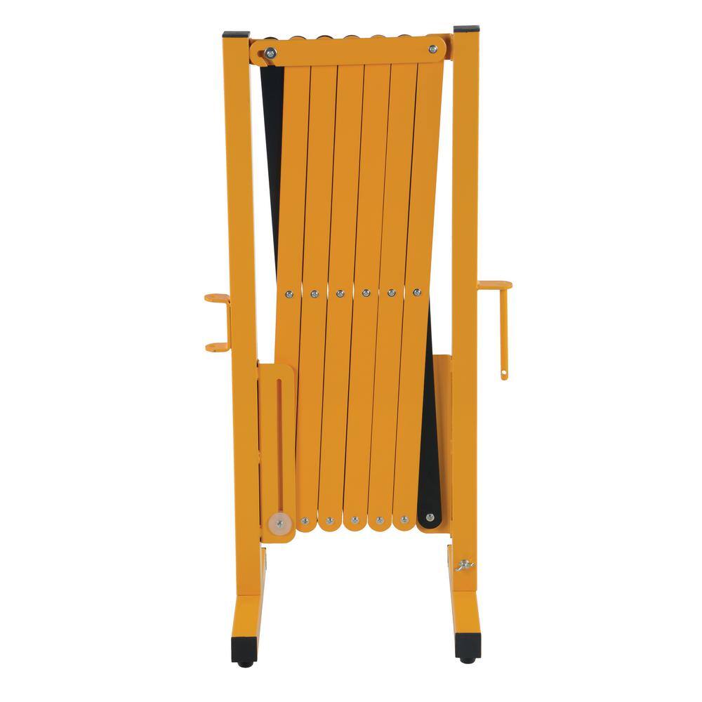 Vestil 139 in. x 38 in. Yellow Steel Expand-A-Gate EXGATE-30