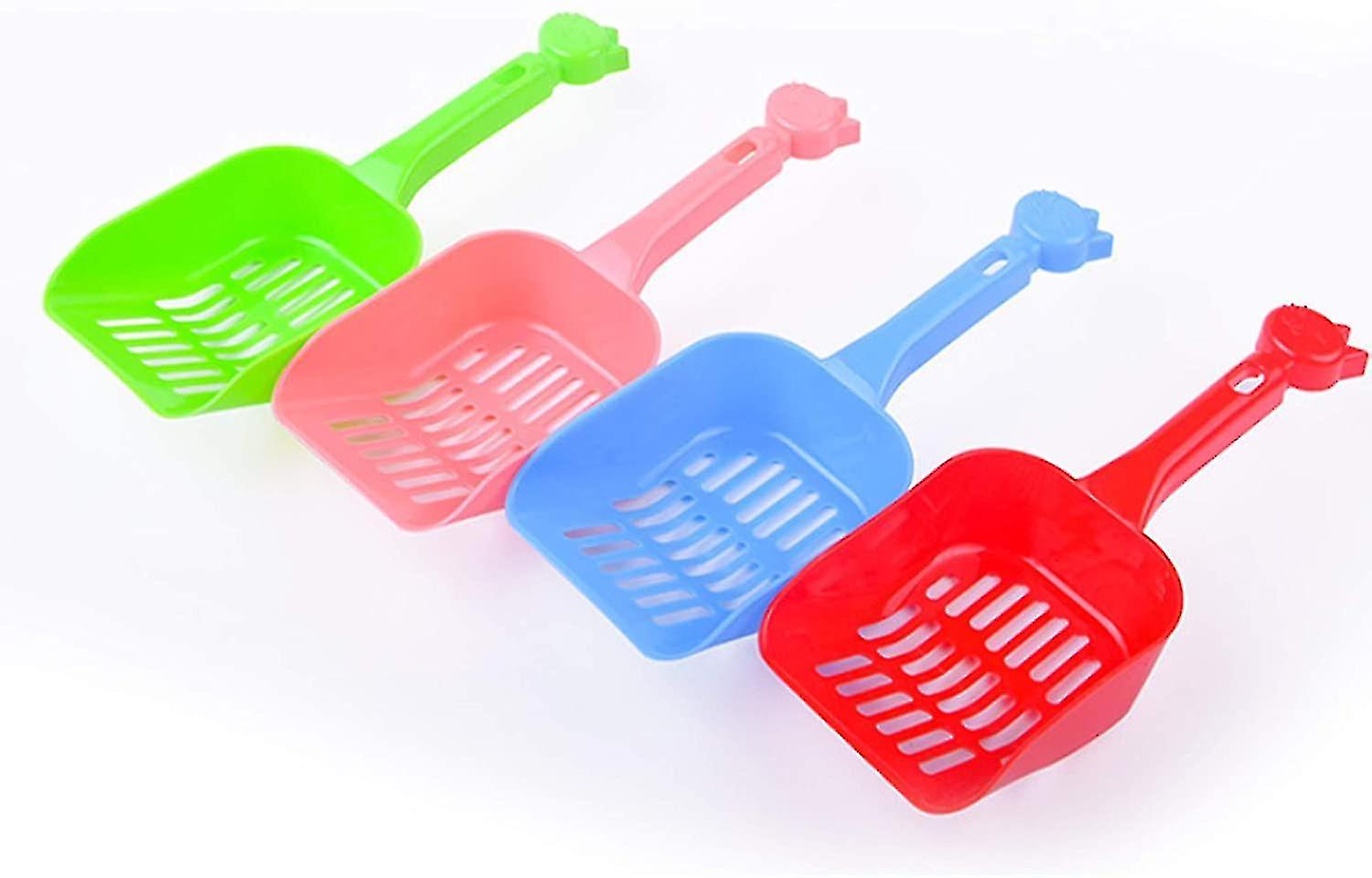 4 Pack Cat Litter Shovel Pet Cat Litter Box Shovel Shovel Dog Poop Collector Pet Clean Cleaning Supplies