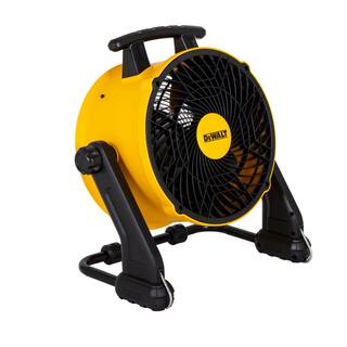 DW 16 in. Yellow 3 Speed Benchtop and Hanging Drum Fan DXF1616