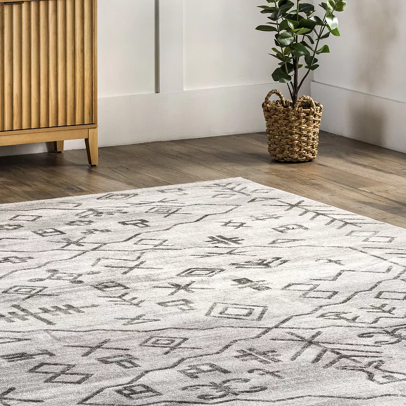 nuLOOM Rhonda Washable Symbolism Area Rug