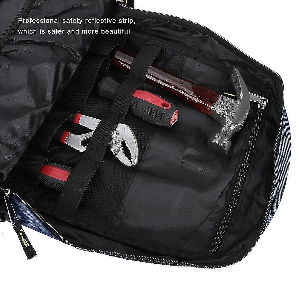 YILEQI​ Double Shoulder Tool Bag Oxford Cloth Shoulder Toolkit Repair Tools Storage Backpack