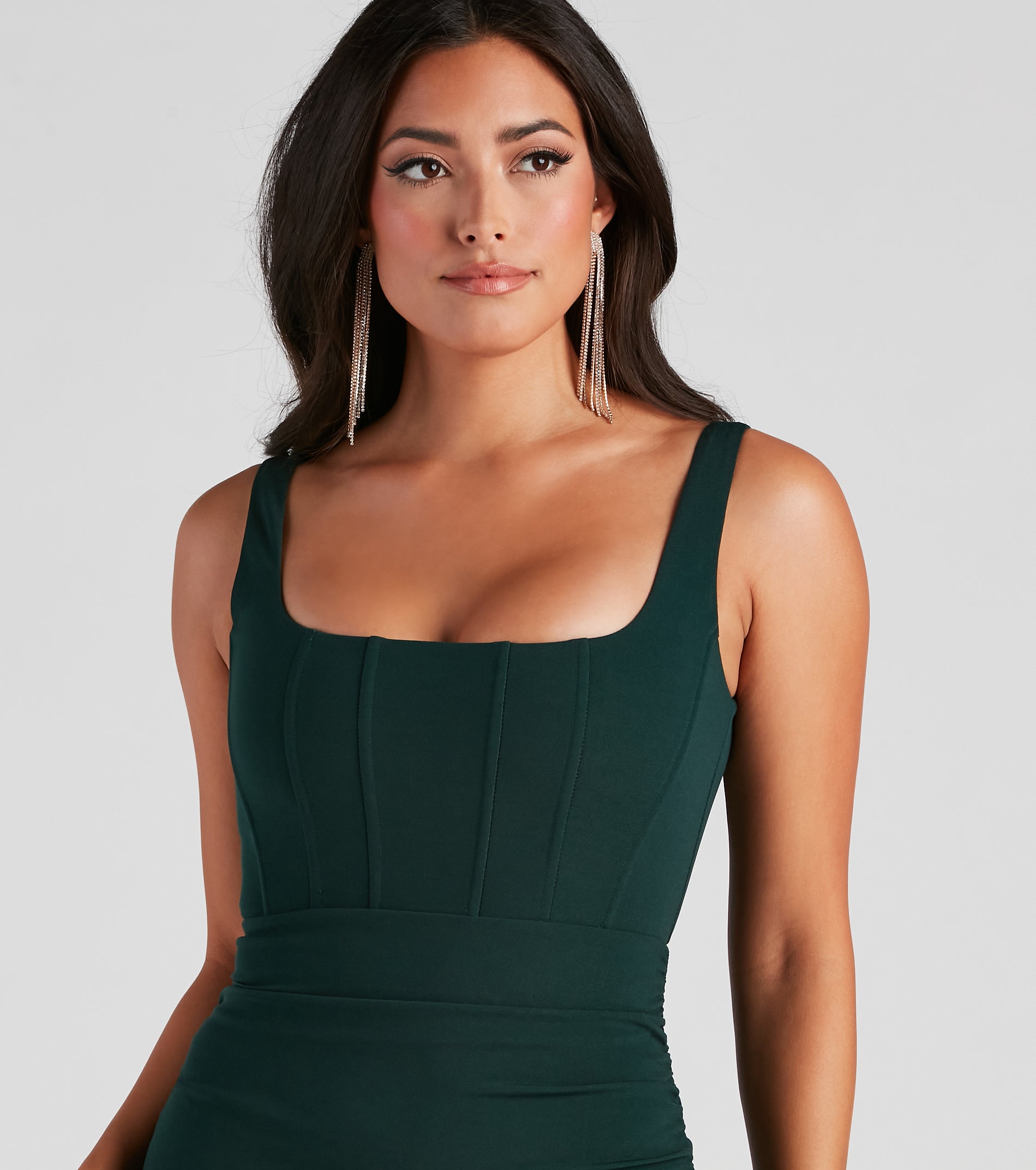 Total Bombshell Ruched Mini Dress