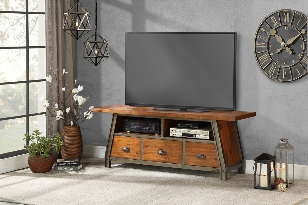 Dayton TV Stand   Industrial   Entertainment Centers And Tv Stands   by Lexicon Home  Houzz